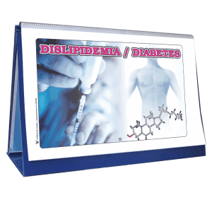 Libro rotafolio educativo sobre Dislipidemia y Diabetes