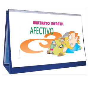 Libro rotafolio educativo sobre Maltrato Infantil Psicológico