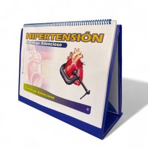 Libro rotafolio educativo tamaño sobre Hipertensión