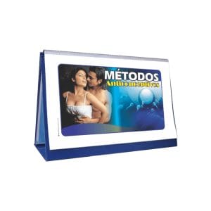 Libro rotafolio educativo tamaño extraoficio sobre métodos anticonceptivos